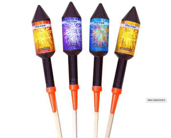 Vulcan Cosmic Adventure Rockets 1.3G - Pack of 4