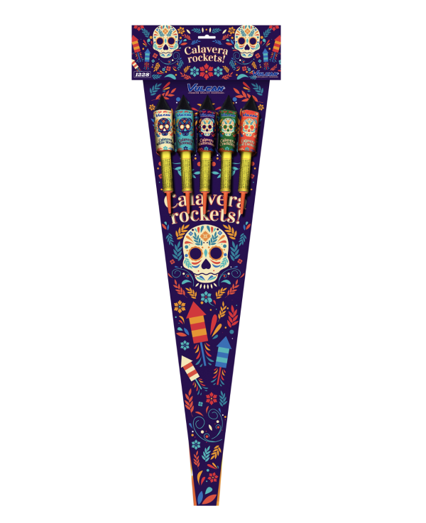 Vulcan Calavera Rockets 1.3G - Pack of 5