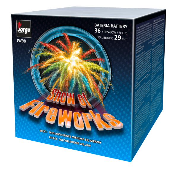36s SHOW OF FIREWORKS COLOUR STROBES - NEW