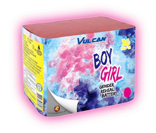 Vulcan Gender Reveal Cake – GIRL / PINK