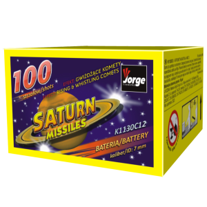 100 Shot Saturn Missile Firework (CE CAT 2)