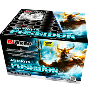 Riakeo Poseidon - 48 Shot Firework MEGA Battery | 199 Squids