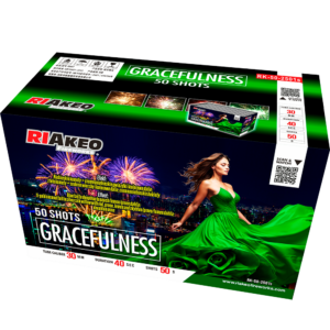 Riakeo Gracefulness - 50 Shot Firework Battery | 199 Big Guns